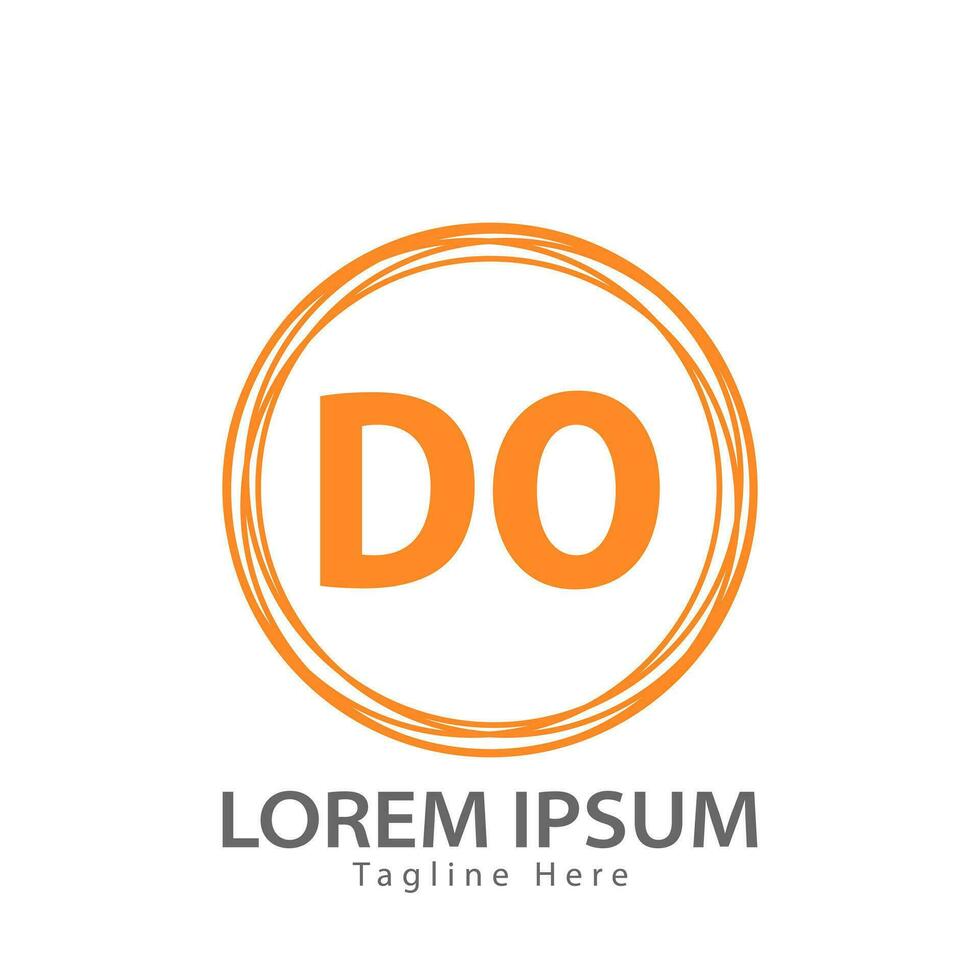 brief Doen logo. d O. Doen logo ontwerp vector illustratie voor creatief bedrijf, bedrijf, industrie. pro vector