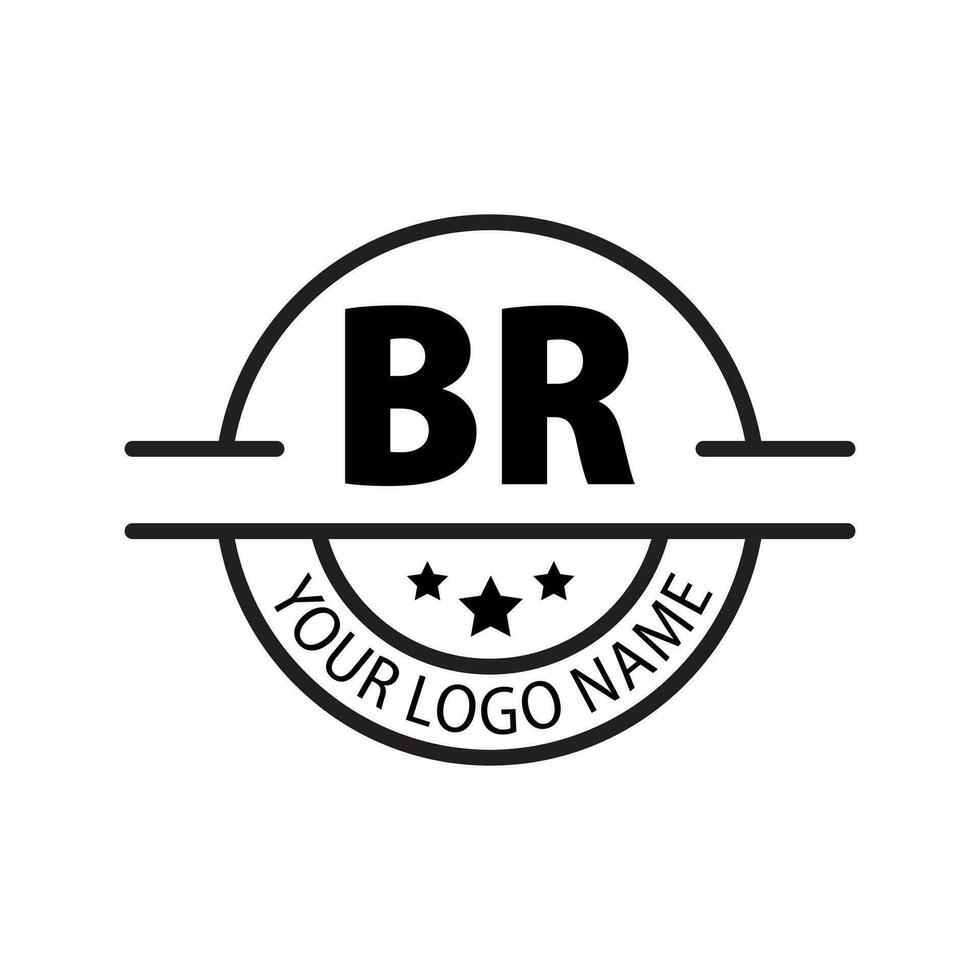 brief br logo. b r. br logo ontwerp vector illustratie voor creatief bedrijf, bedrijf, industrie