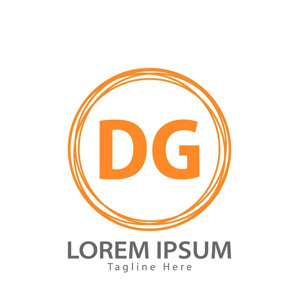 brief dg logo. d g. dg logo ontwerp vector illustratie voor creatief bedrijf, bedrijf, industrie. pro vector