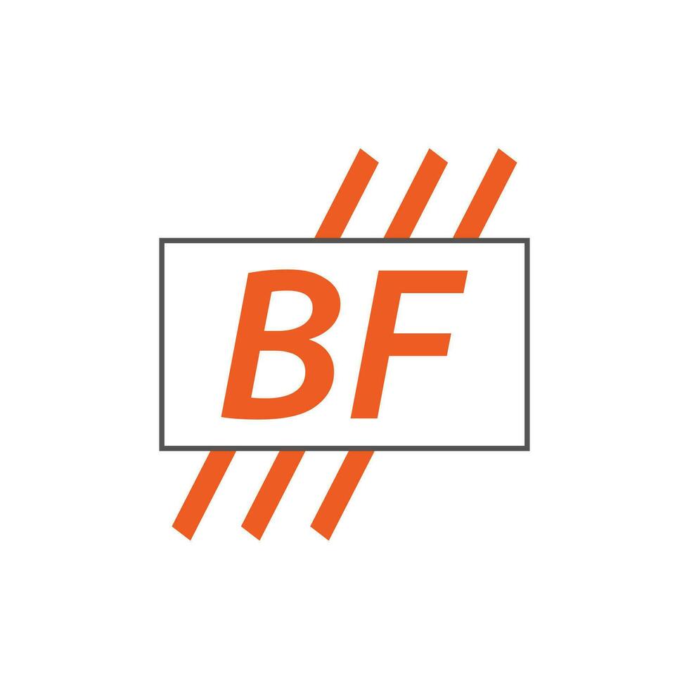 brief bf logo. b f. bf logo ontwerp vector illustratie voor creatief bedrijf, bedrijf, industrie. pro vector