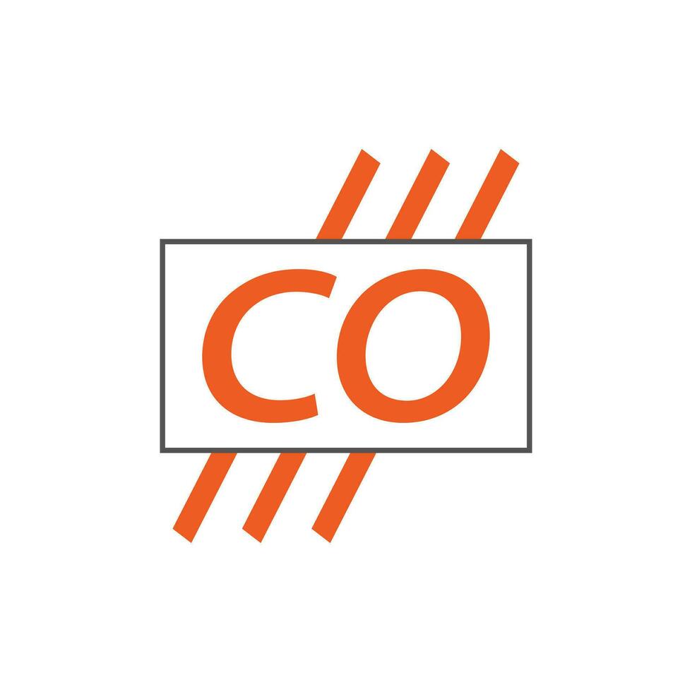 brief co logo. c O. co logo ontwerp vector illustratie voor creatief bedrijf, bedrijf, industrie. pro vector