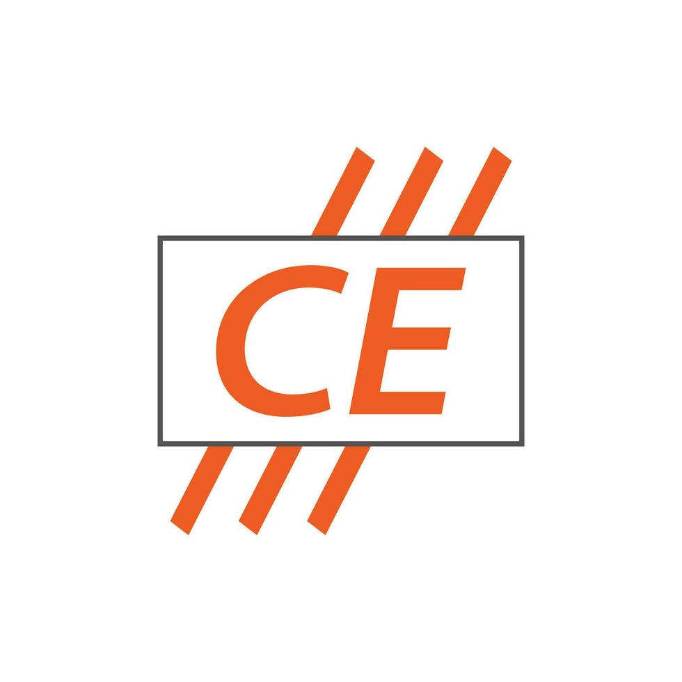 brief ce logo. c e. ce logo ontwerp vector illustratie voor creatief bedrijf, bedrijf, industrie. pro vector