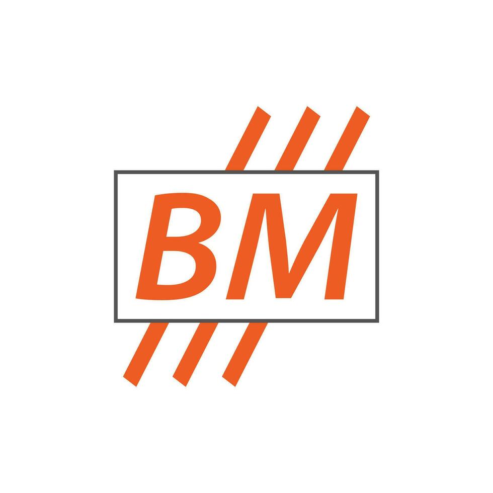 brief bm logo. b m. bm logo ontwerp vector illustratie voor creatief bedrijf, bedrijf, industrie
