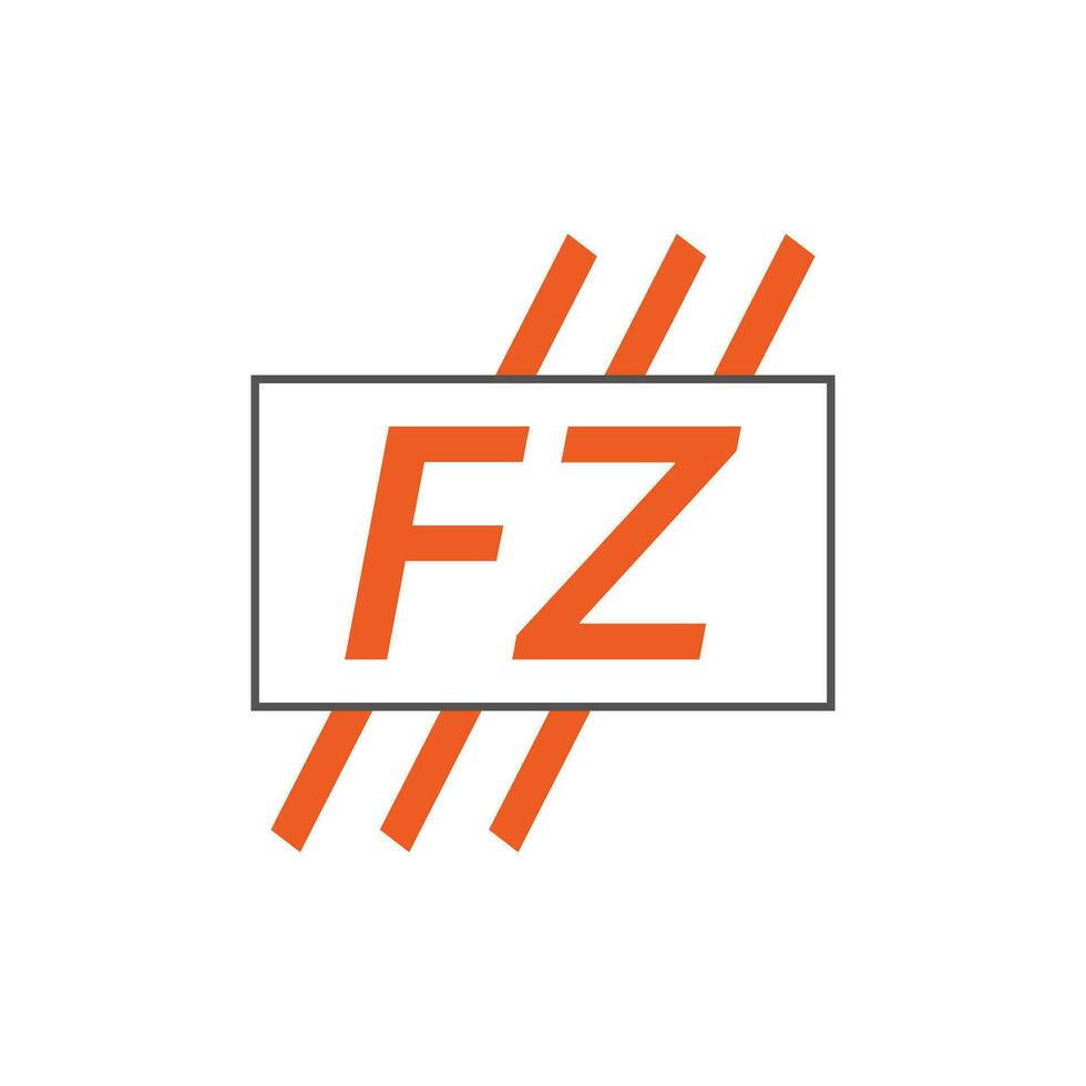 brief fz logo. f z. fz logo ontwerp vector illustratie voor creatief bedrijf, bedrijf, industrie. pro vector