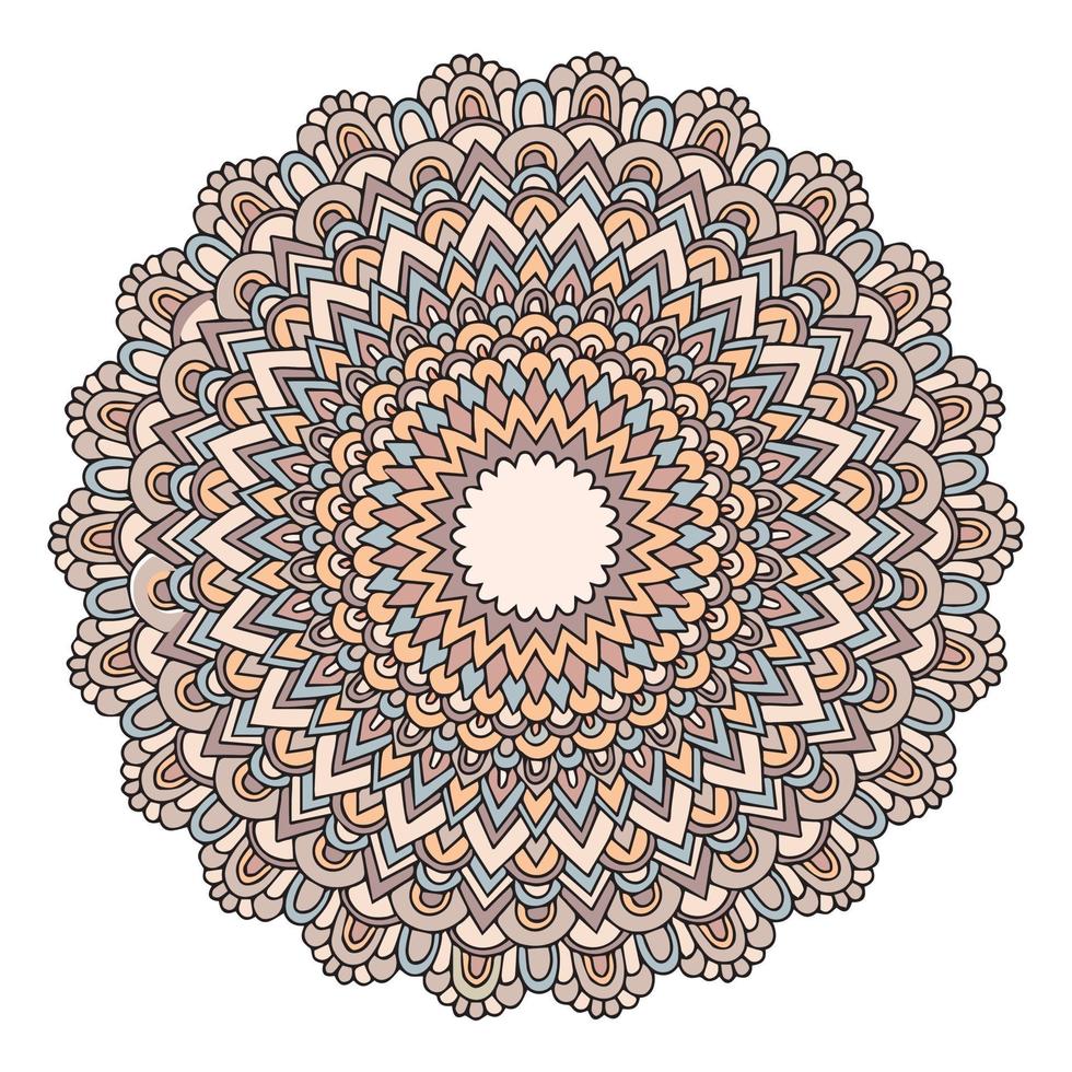 bloemen mandala's. vintage decoratieve elementen. oosters patroon, vector