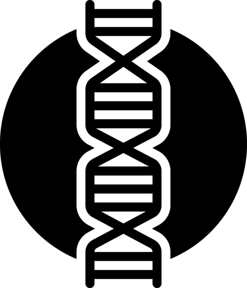 solide icoon voor dna vector