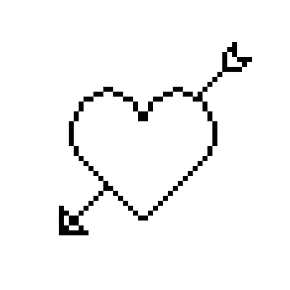 vallen in liefde logo icoon vector