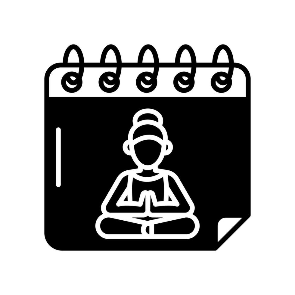 yoga schema icoon in vector. illustratie vector