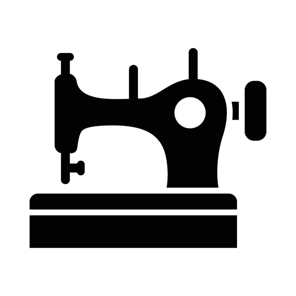 naaien machine vector glyph icoon voor persoonlijk en reclame gebruiken.