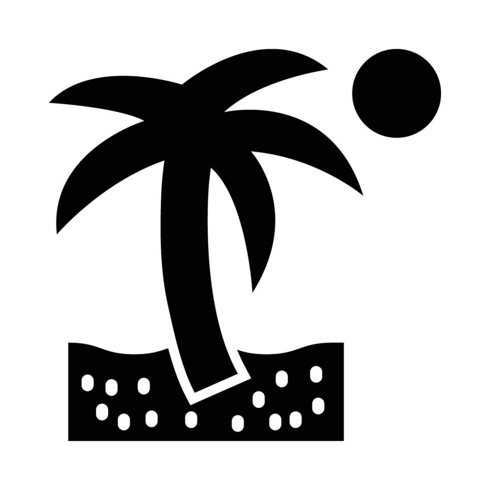 eiland vector glyph icoon voor persoonlijk en reclame gebruiken.