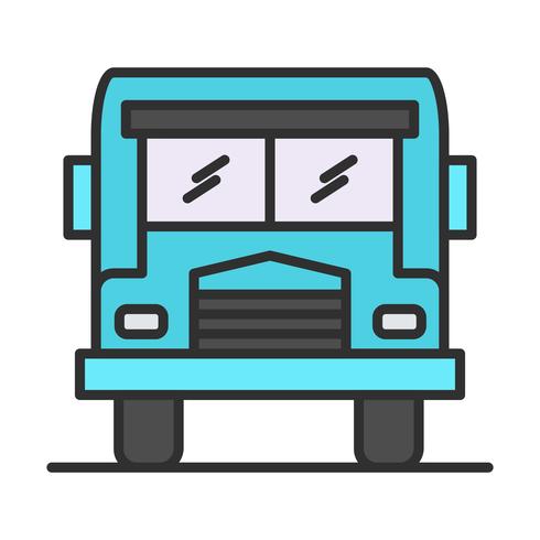 Buslijn gevuld pictogram vector