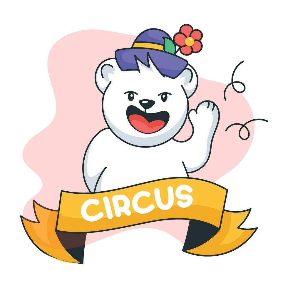 modieus circus teddy vector