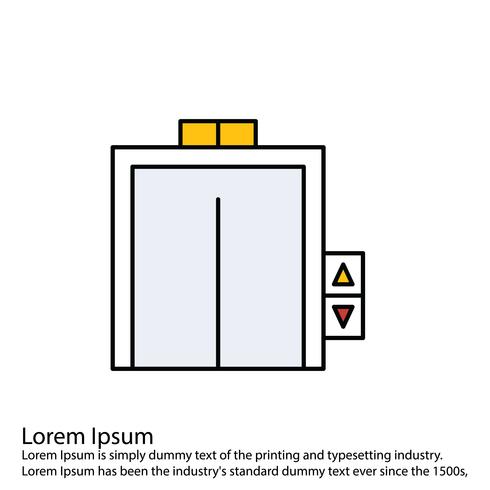 Vector lift pictogram