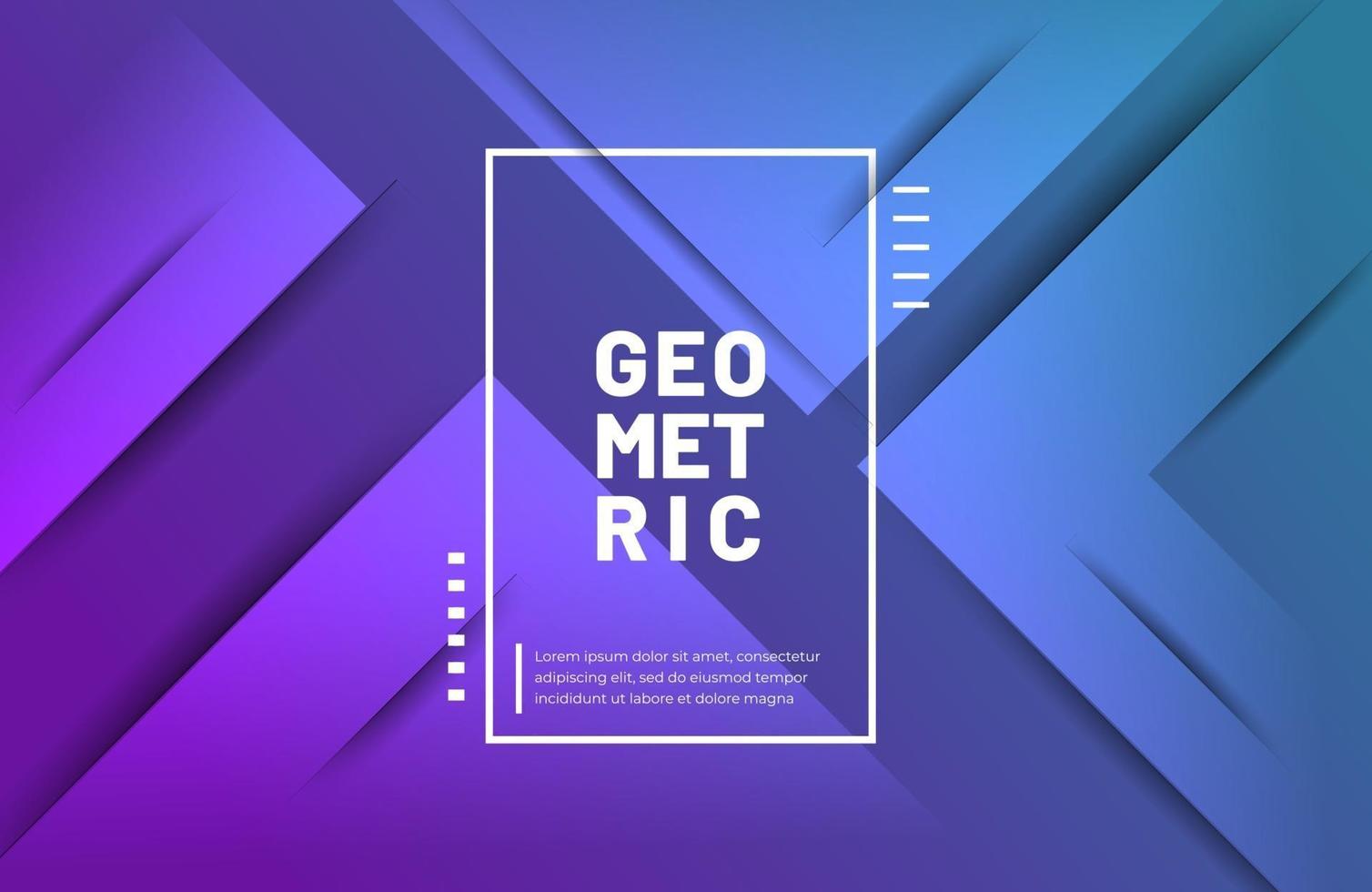 abstracte geometrische achtergrond met moderne verloopkleur vector