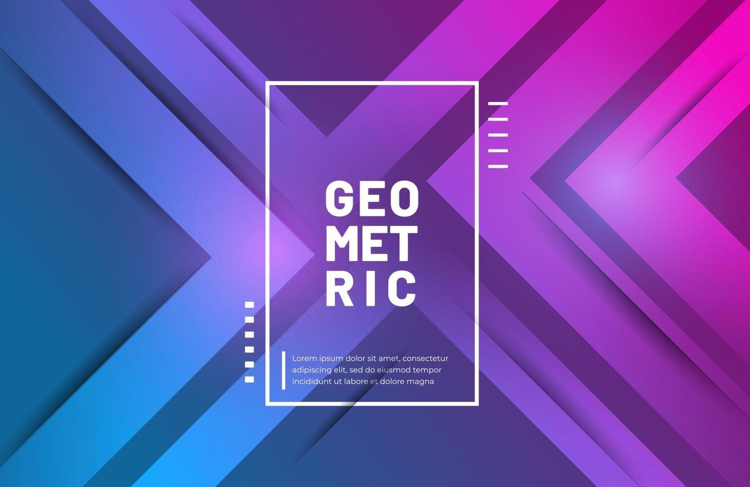 abstracte geometrische achtergrond met moderne verloopkleur vector