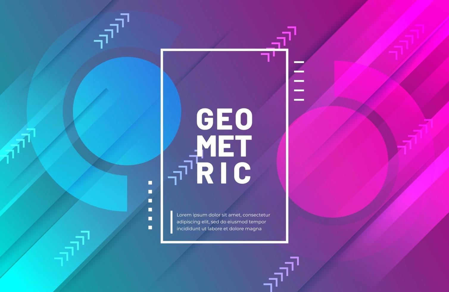 abstracte geometrische achtergrond met moderne verloopkleur vector