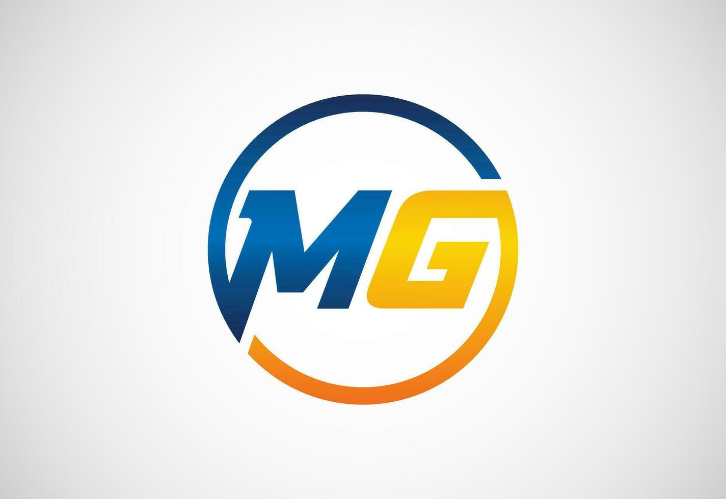 eerste brief m g logo ontwerp vector. grafisch alfabet symbool voor zakelijke bedrijf identiteit vector