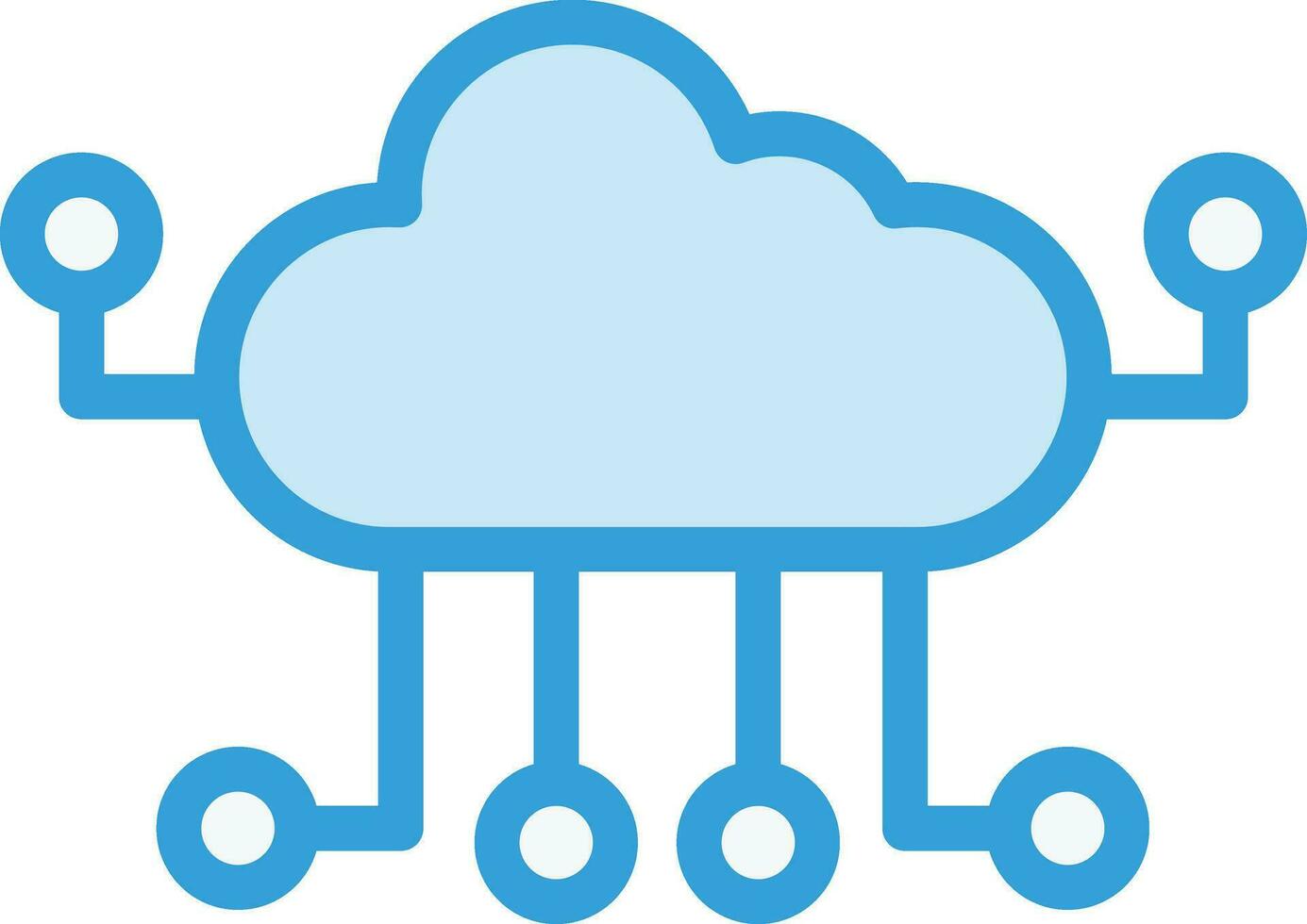 cloud computing vector pictogram ontwerp illustratie