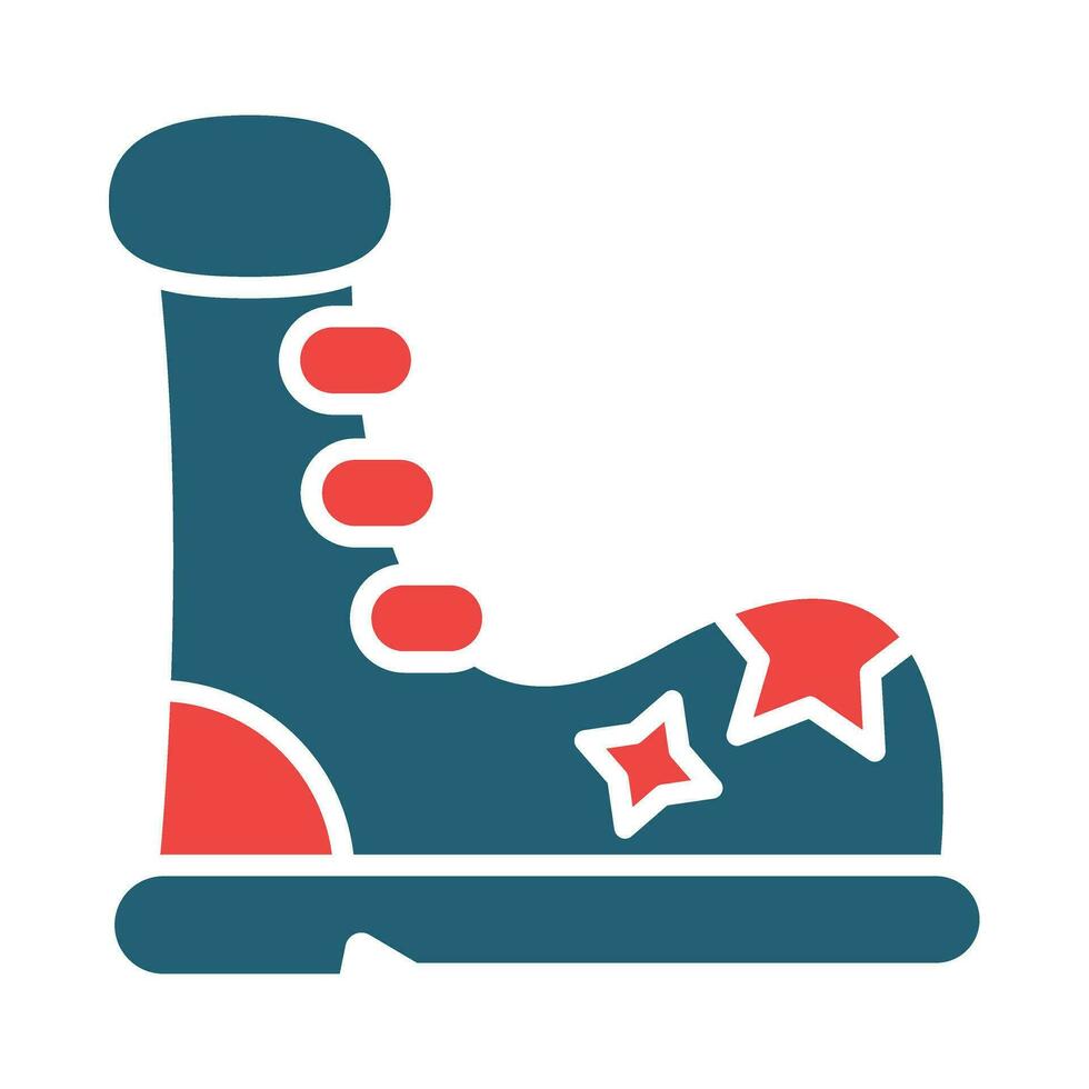 clown schoenen vector glyph twee kleur icoon voor persoonlijk en reclame gebruiken.