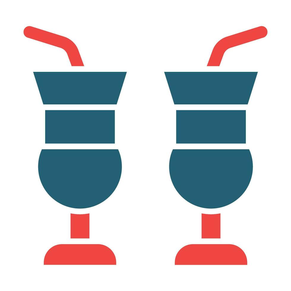 drankjes vector glyph twee kleur icoon voor persoonlijk en reclame gebruiken.