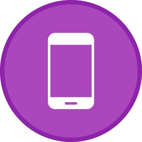 smartphone glyph ronde cirkel meerkleurig vector