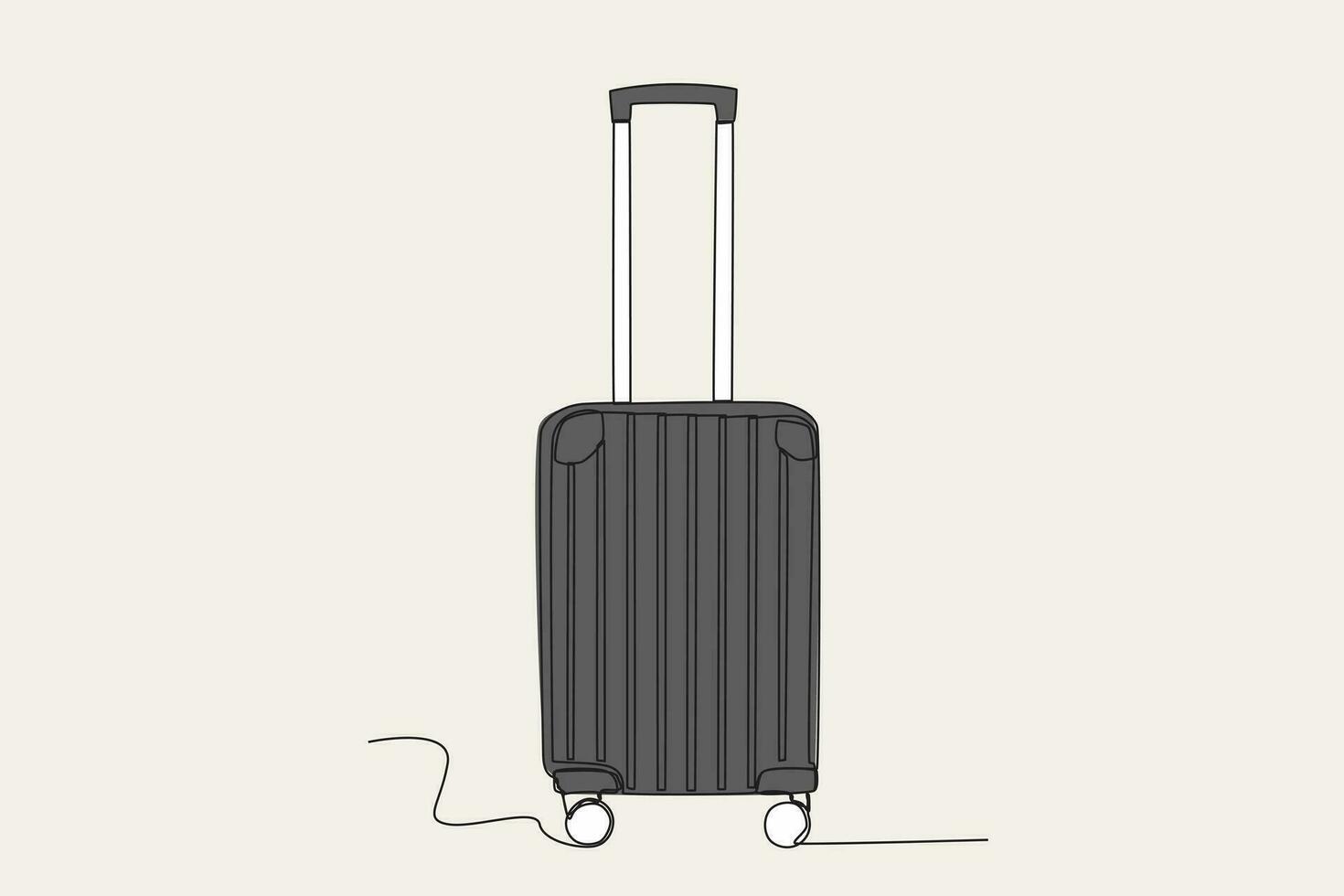 kleur illustratie van een koffer vector