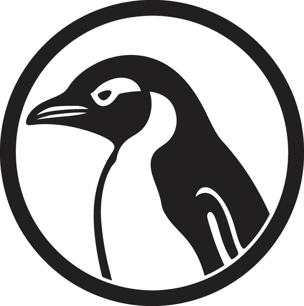 harmonisch schoonheid in ijzig schaduwen pinguïns melodie elegant zwart vector vogelbekdier icoon een mysterieus Australisch mascotte