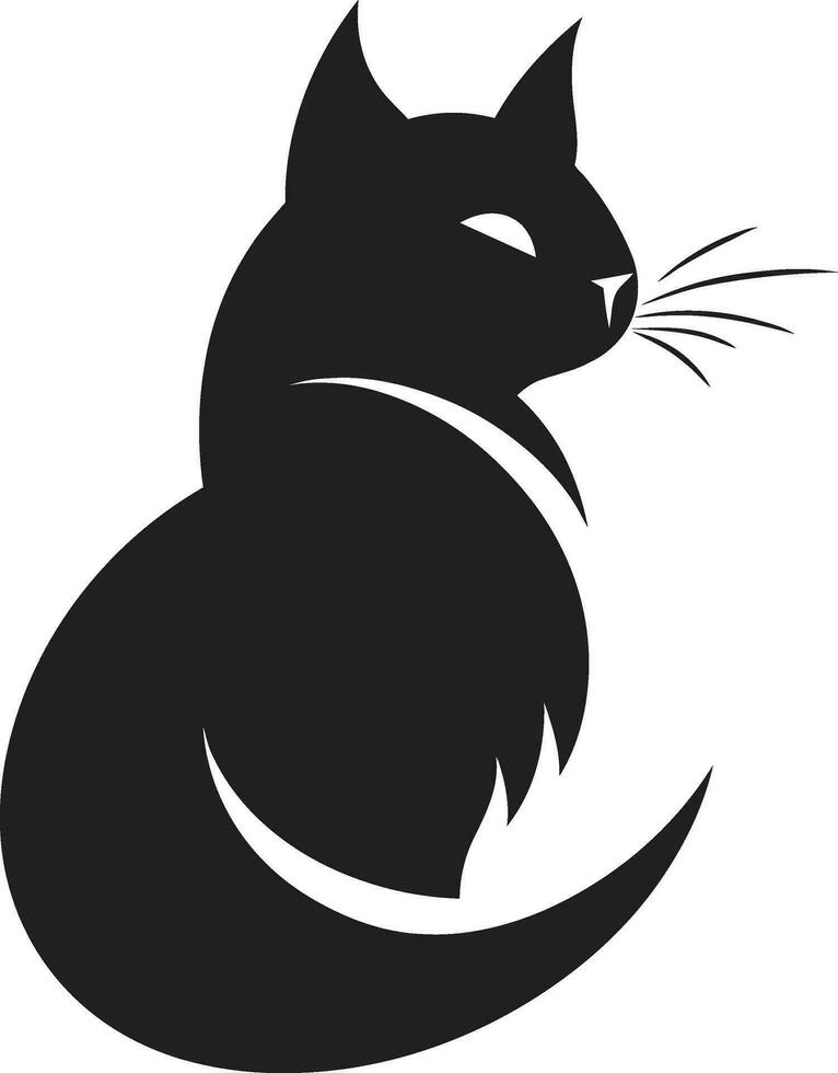 stoutmoedig kat branding katten snorhaar Mark vector