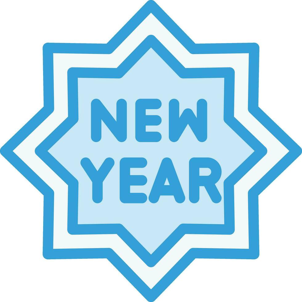 nieuwjaar vector pictogram ontwerp illustratie