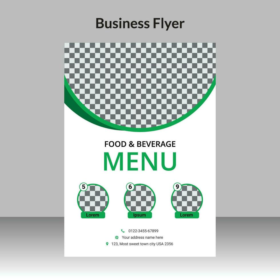 restaurant folder ontwerpen sjabloon voor pizza, hamburger, snel voedsel enz. vector