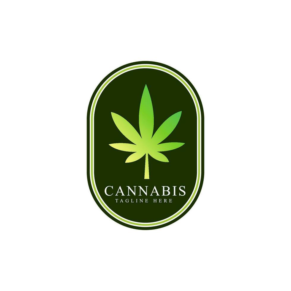 marihuana pot Product etiketten. hennep badges logo ontwerp sjabloon vector