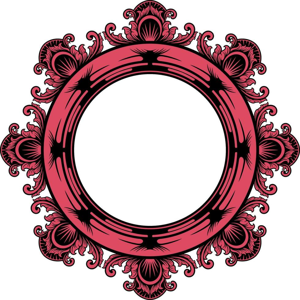 cirkel ornament kader vector