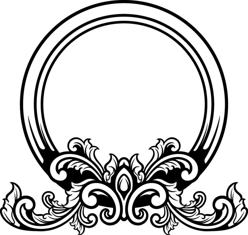 cirkel ornament voor bruiloft vector