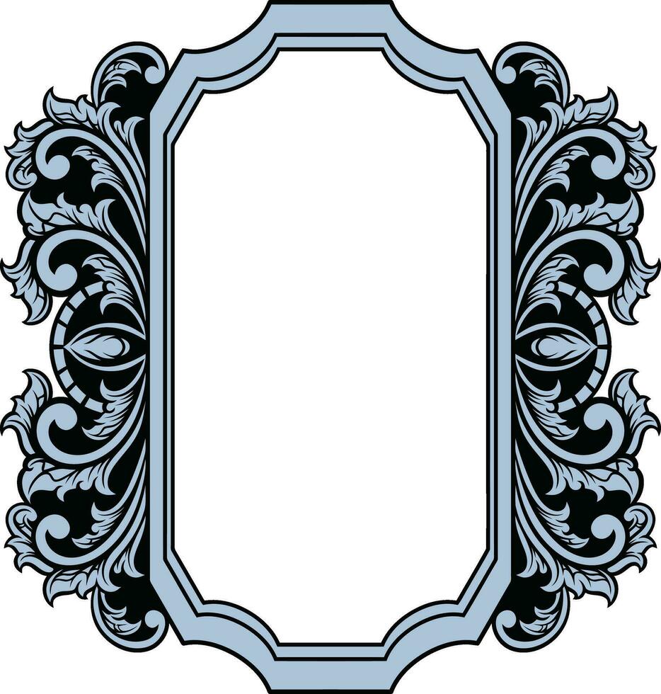 spiegel ornament kader vector