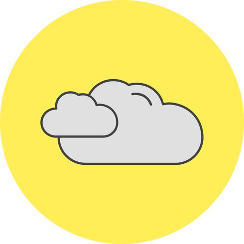 vector wolk pictogram