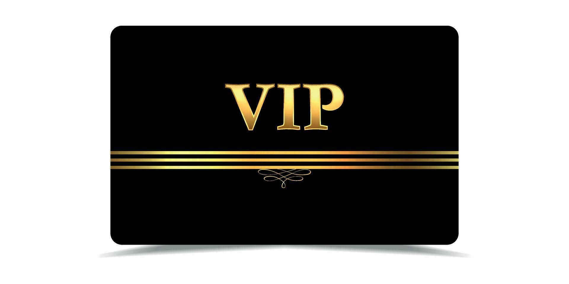 vip.vip kaart. premie kaart.vip goud ticket vector