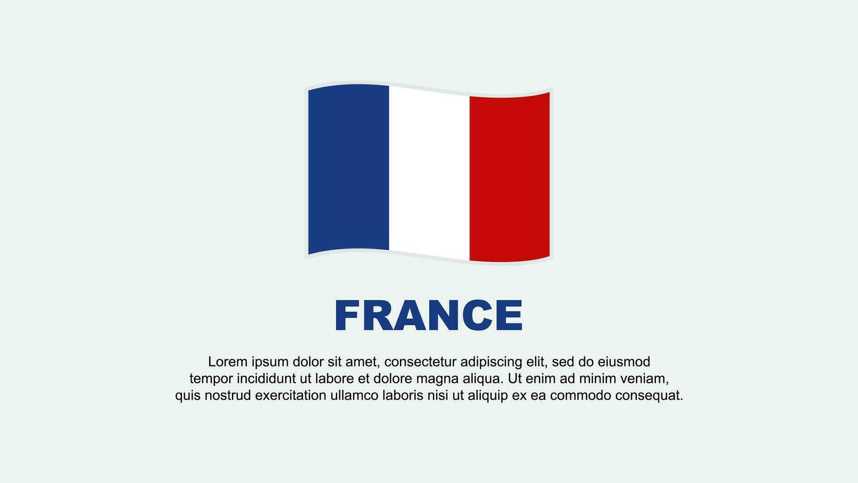Frankrijk vlag abstract achtergrond ontwerp sjabloon. Frankrijk onafhankelijkheid dag banier sociaal media vector illustratie. Frankrijk achtergrond