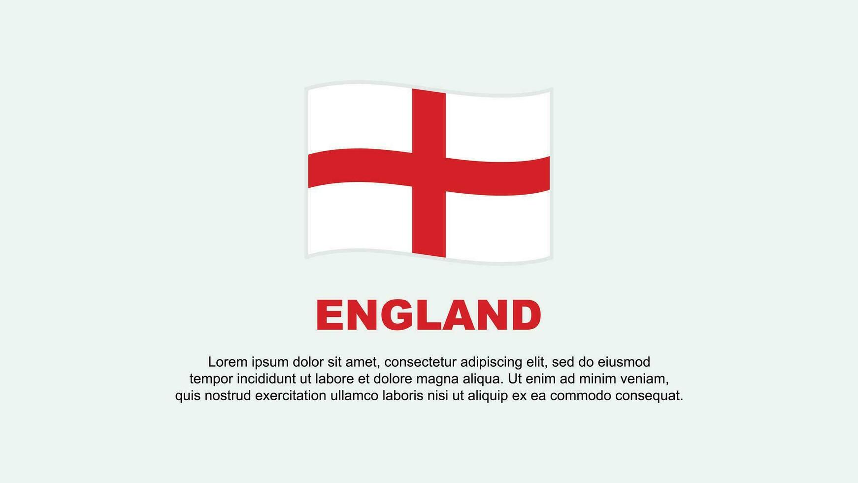 Engeland vlag abstract achtergrond ontwerp sjabloon. Engeland onafhankelijkheid dag banier sociaal media vector illustratie. Engeland achtergrond
