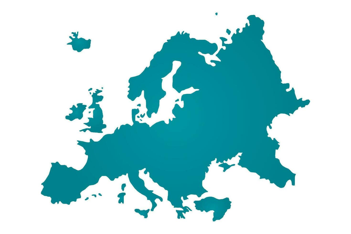 Europa kaart illustratie. vector ontwerp.