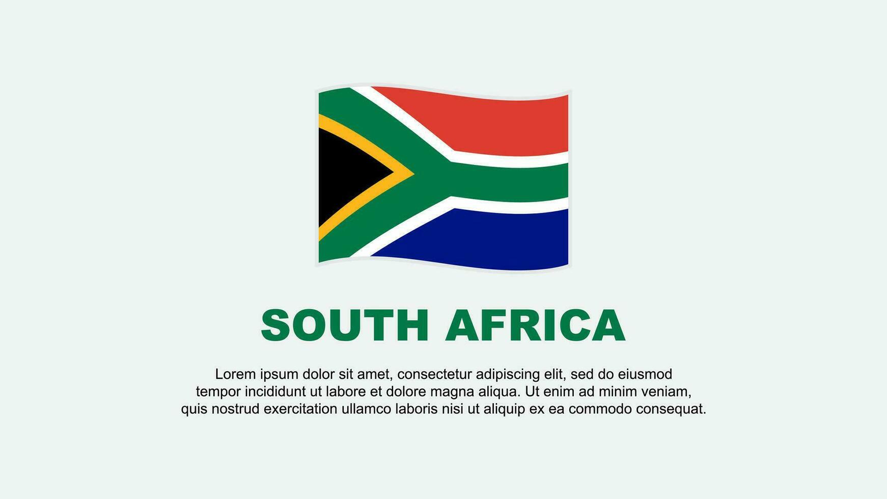 zuiden Afrika vlag abstract achtergrond ontwerp sjabloon. zuiden Afrika onafhankelijkheid dag banier sociaal media vector illustratie. zuiden Afrika achtergrond
