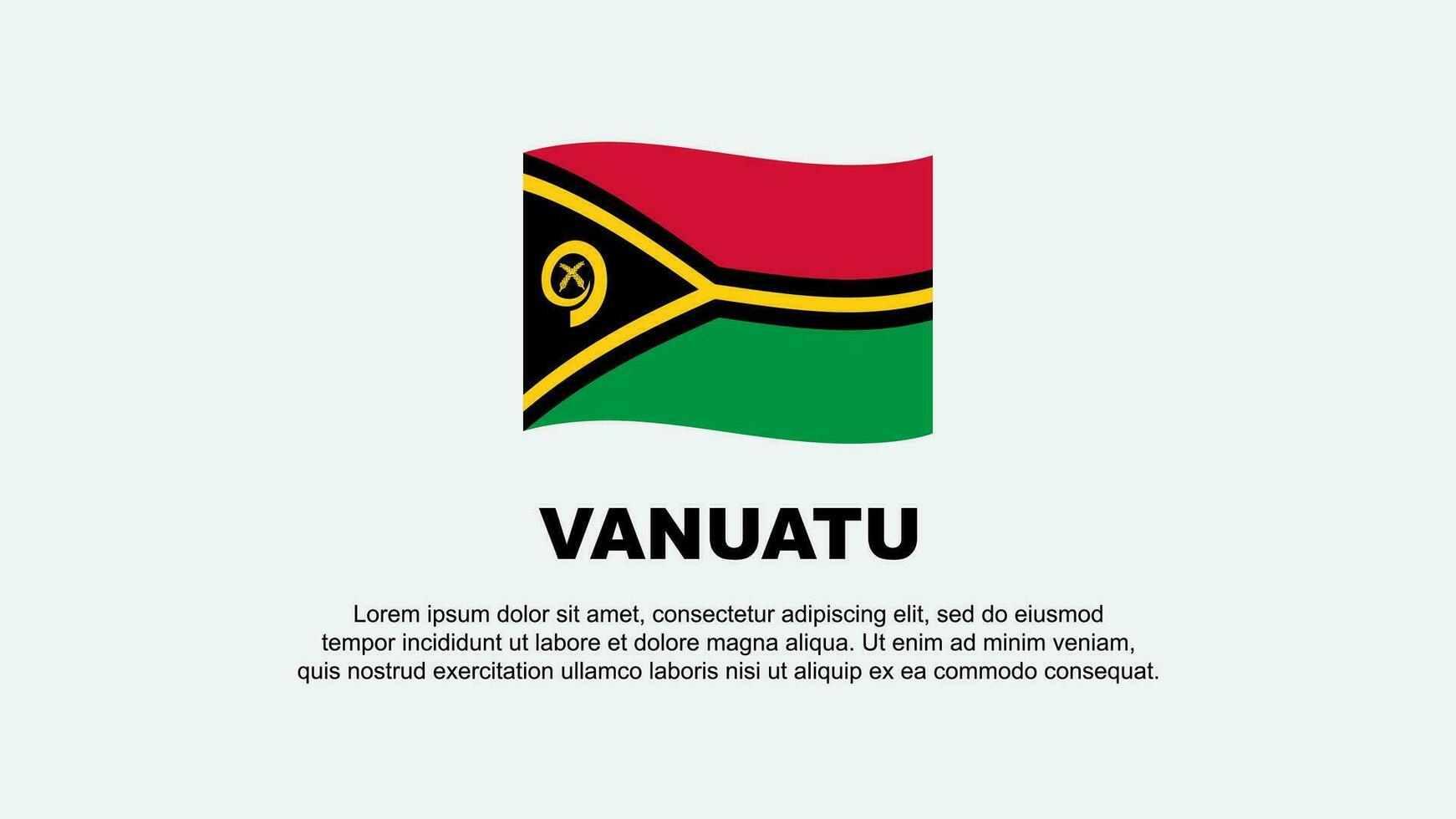 vanuatu vlag abstract achtergrond ontwerp sjabloon. vanuatu onafhankelijkheid dag banier sociaal media vector illustratie. vanuatu achtergrond