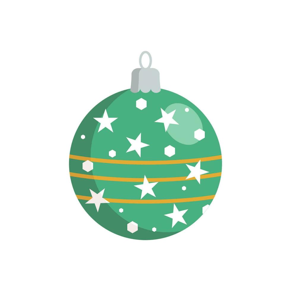 Kerstmis ballen speelgoed- vector vlak. schattig Kerstmis bal decoraties kleurrijk.
