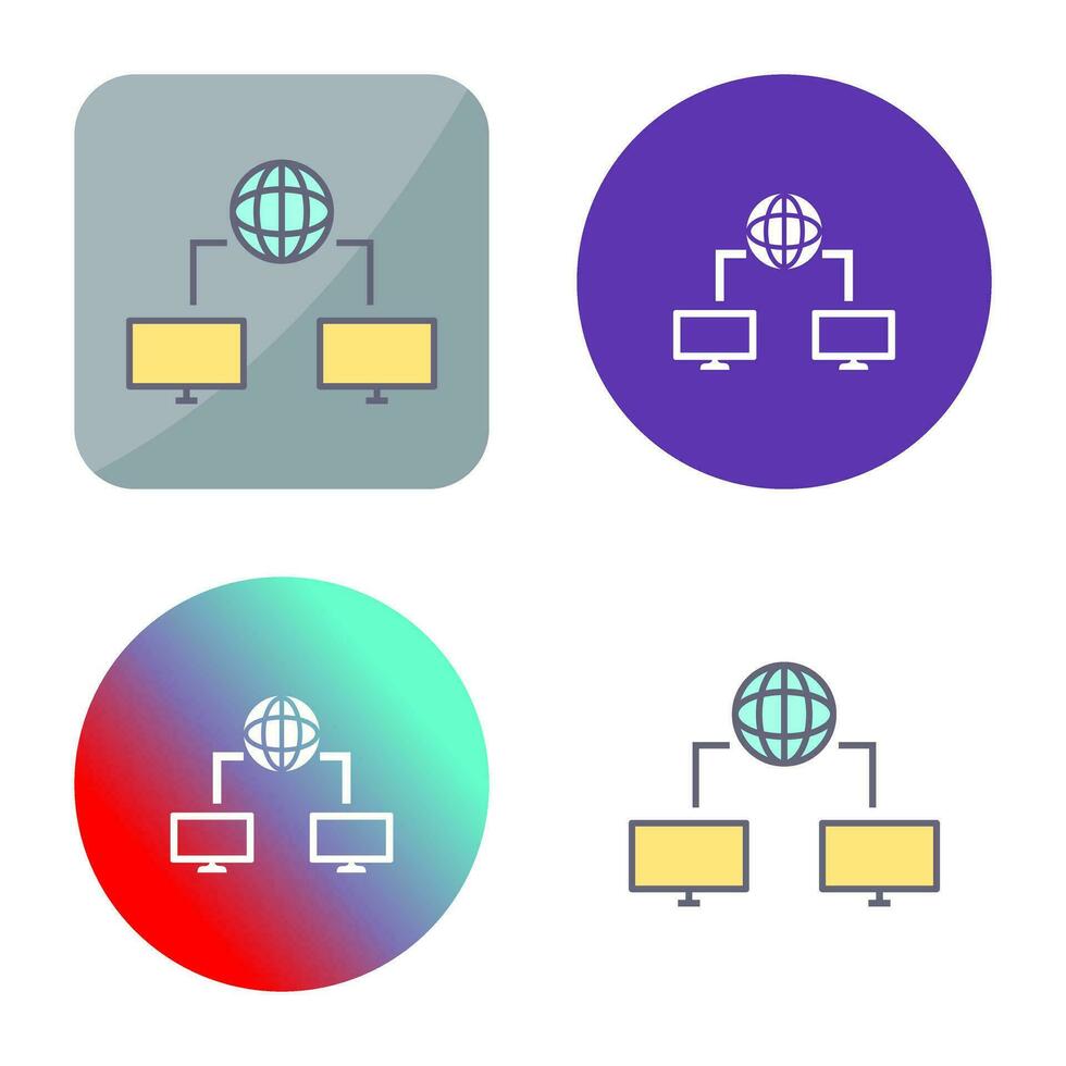 uniek internet connectiviteit vector icoon