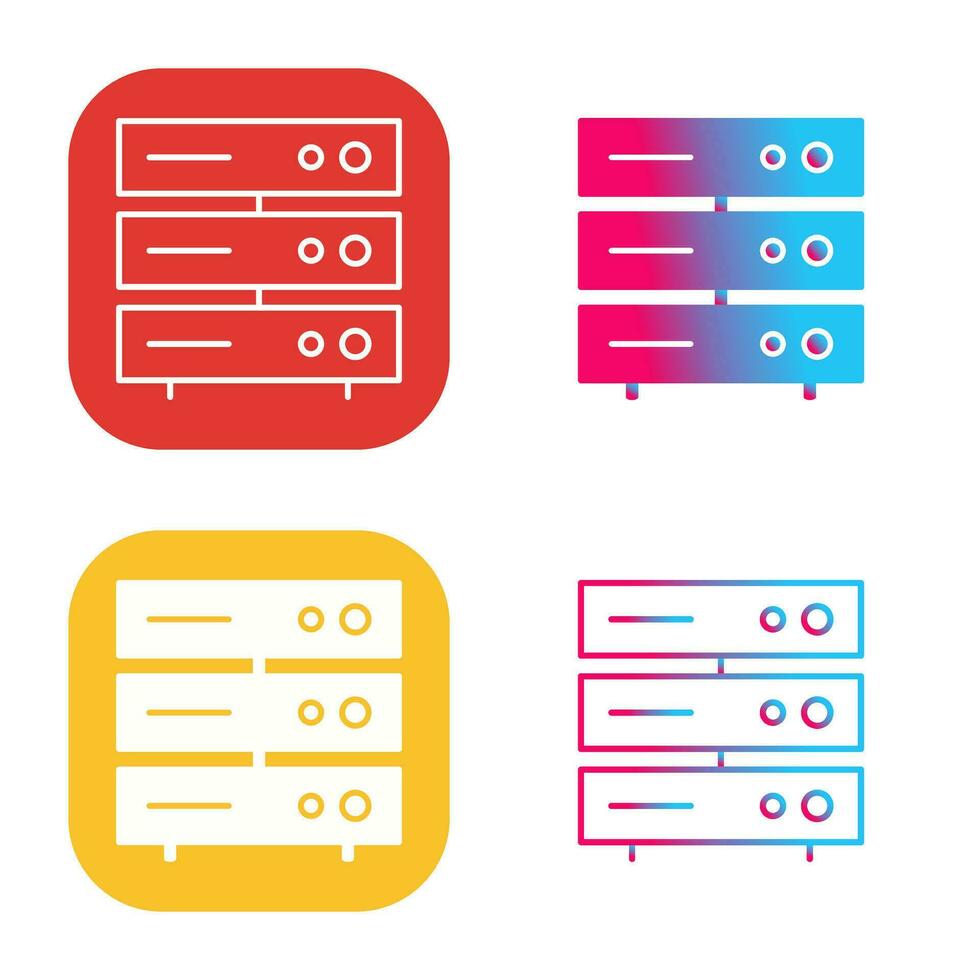 uniek server netwerk vector icoon