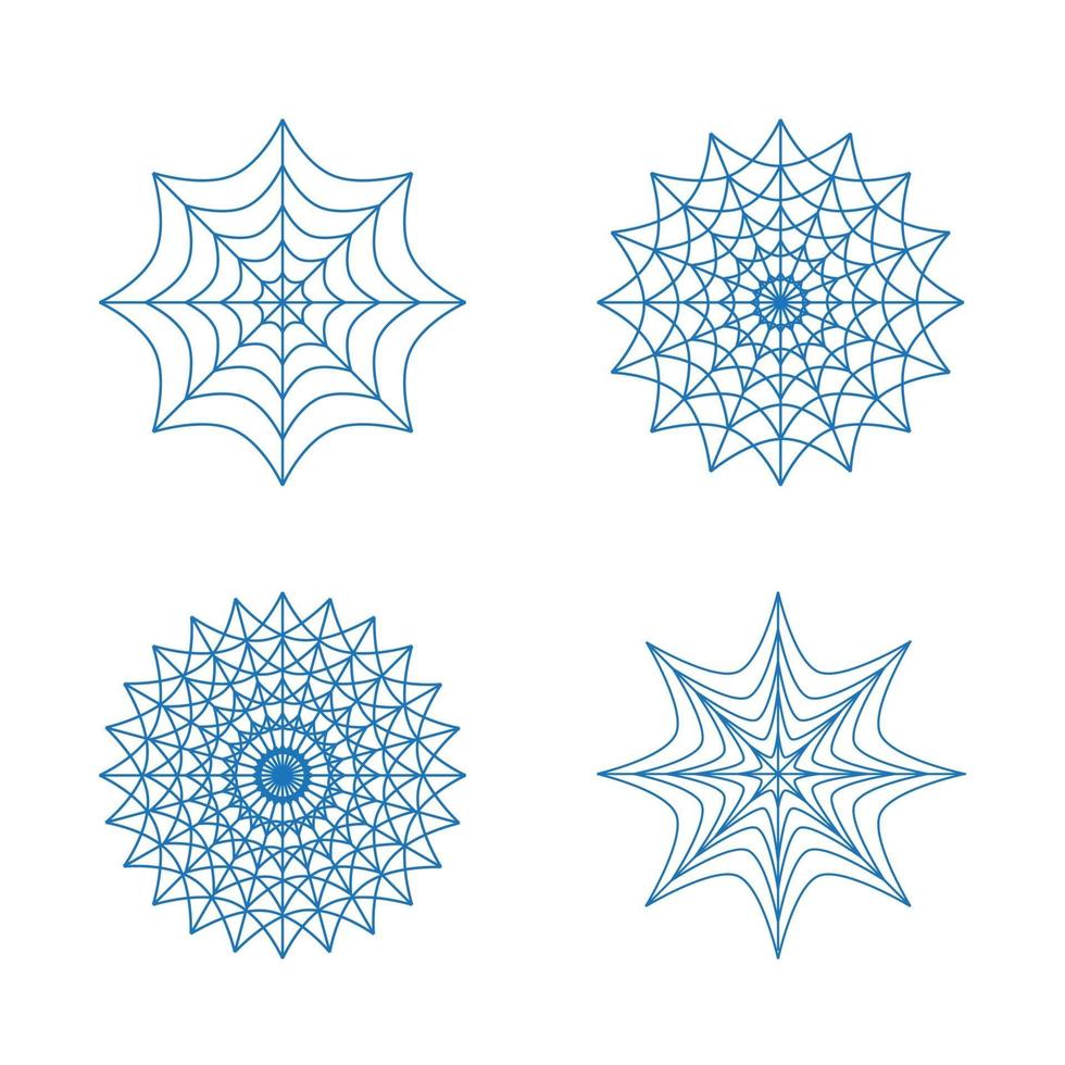 set van kerst sneeuwvlokken op witte achtergrond. vectorillustratie. vector