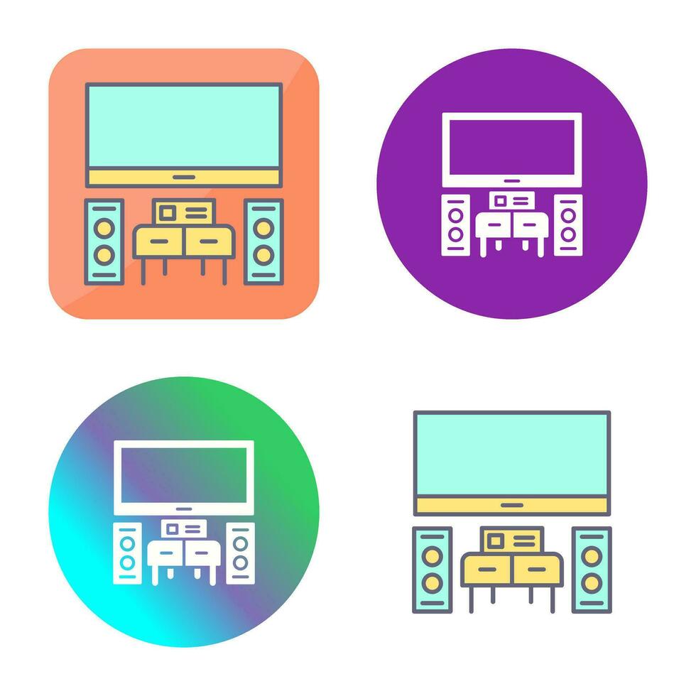 thuisbioscoop vector pictogram