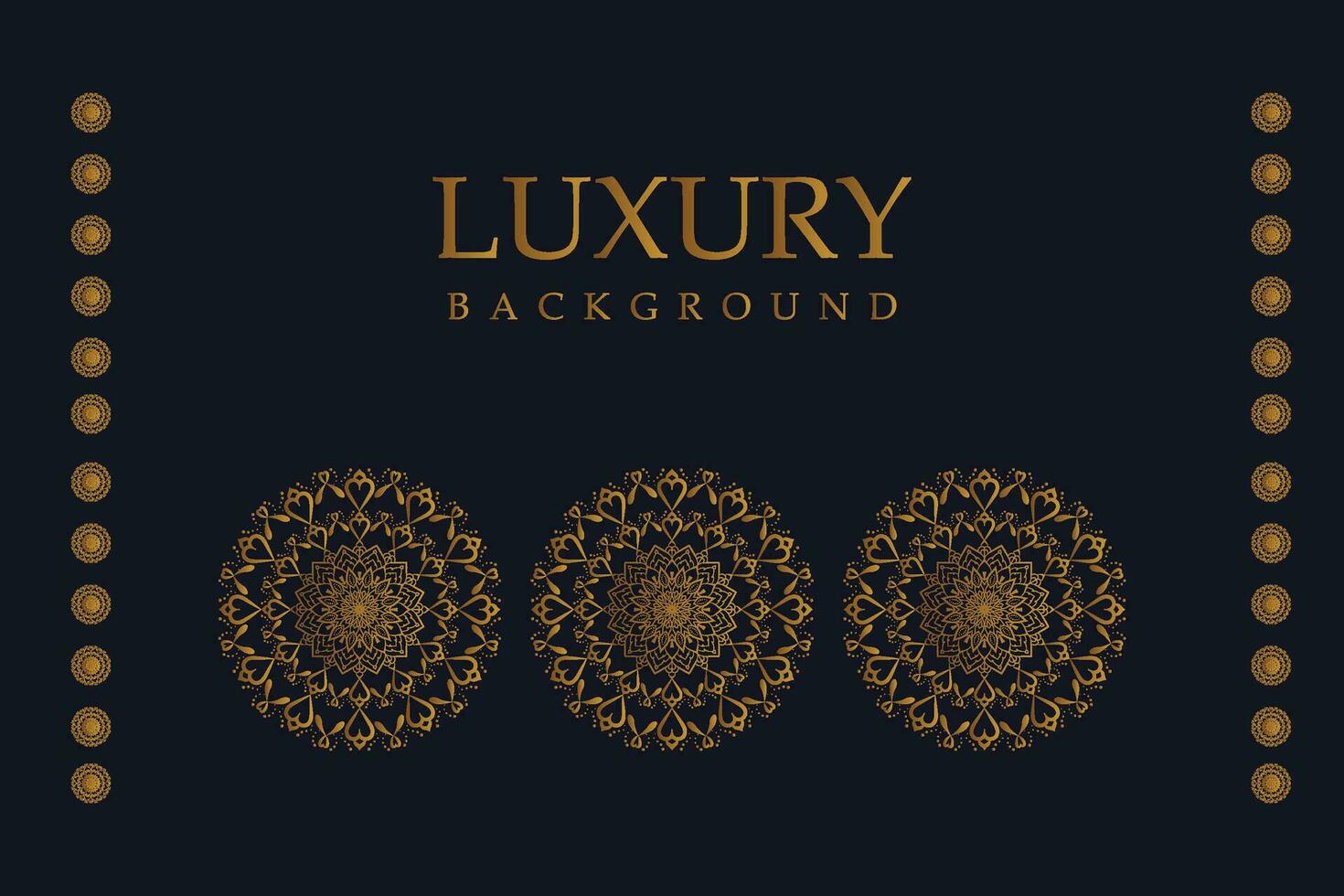 luxe mandala achtergrond met gouden arabesk patroon - oostelijk stijl decoratief mandala vector