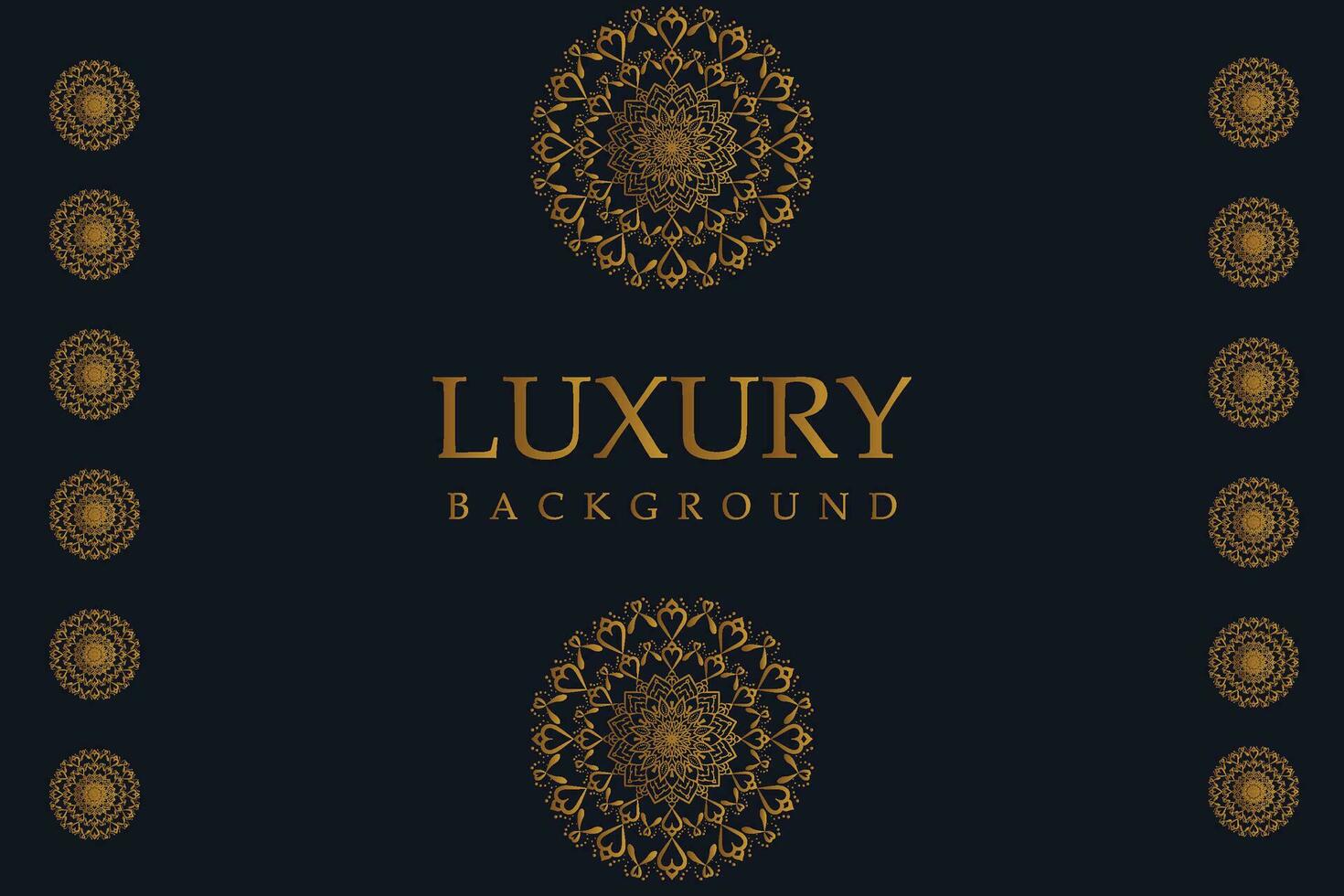 luxe mandala achtergrond met gouden arabesk patroon - oostelijk stijl decoratief mandala vector