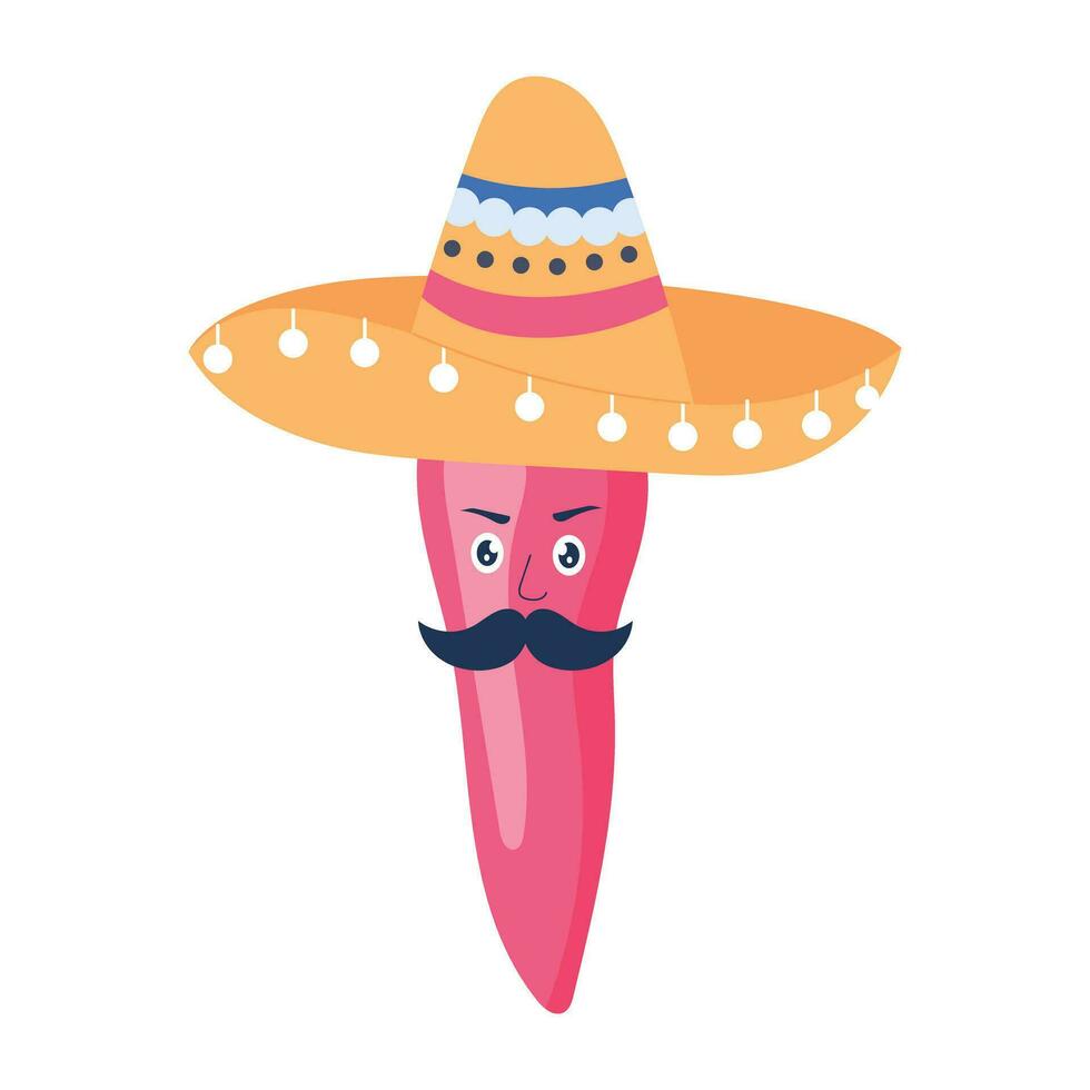 modieus Mexicaans chili vector