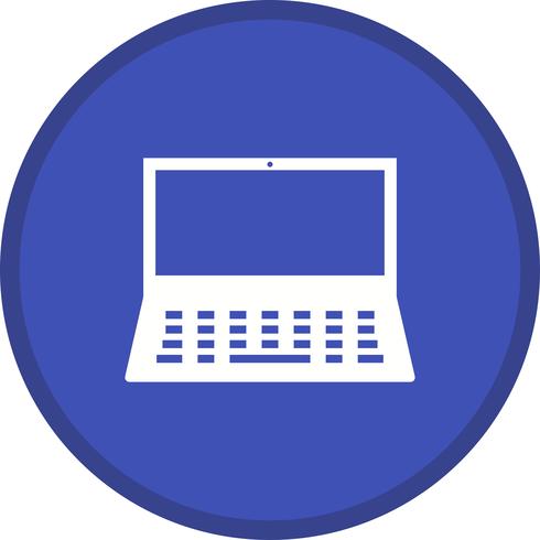 Laptop gevuld multi kleur achtergrond pictogram vector